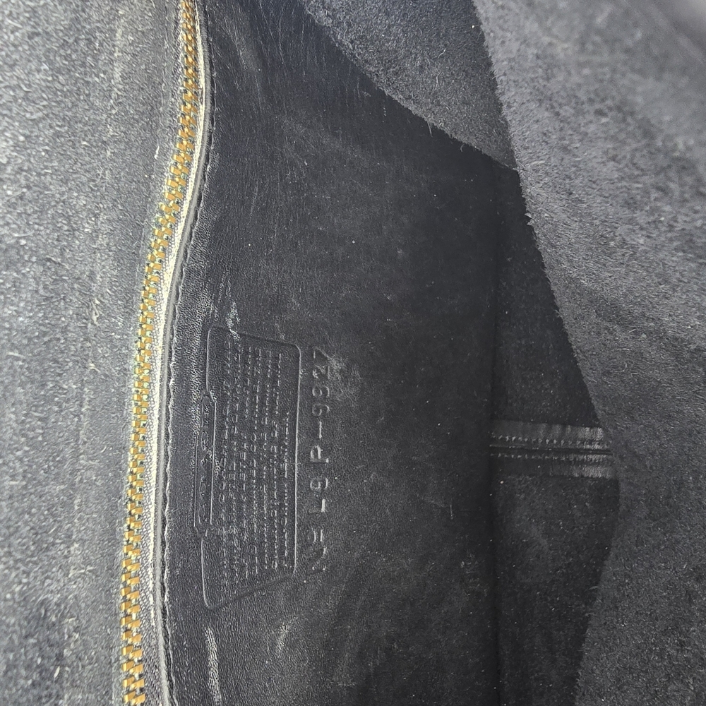 Vintage COACH WILLIS BLACK GLOVETANNED LEATHER HANDBAG #9927 - Picture 12 of 16